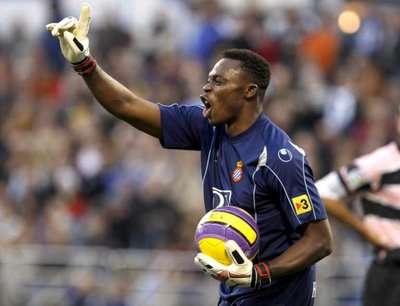 الكاميروني إدريس كاميني حارس إسبانيول الأسباني