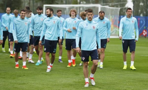 من تدريبات المنتخب الكرواتي
