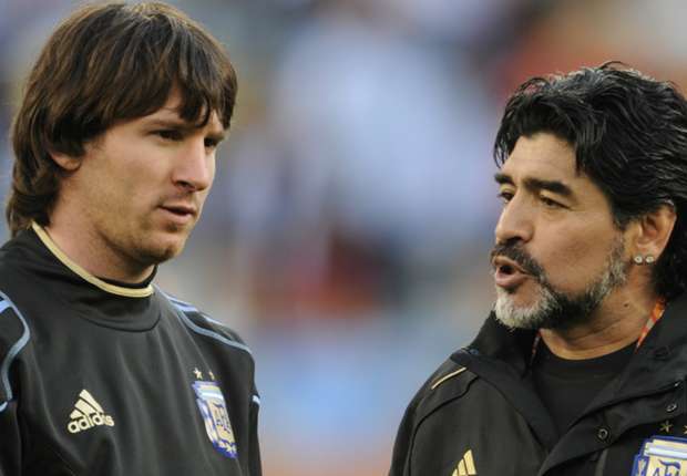 ميسي ومارادونا