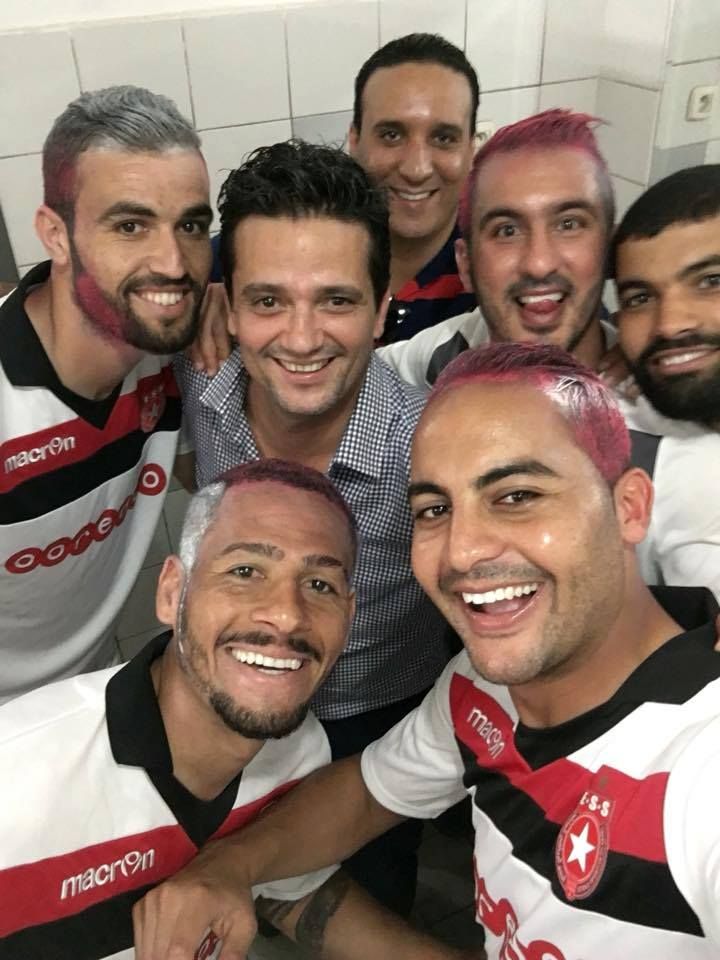 فرحة لاعبو النجم اليوم في حجرات الملابس 