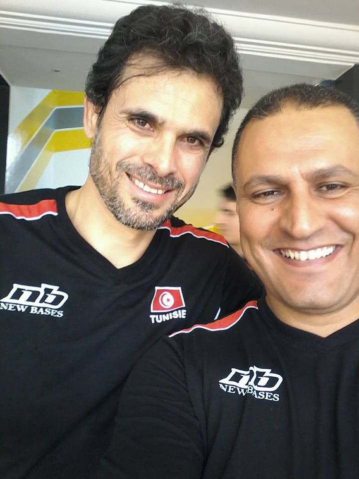 نورالدين حفيظ صحبة المدرب المساعد لمنتخب تونس رياض الهذل