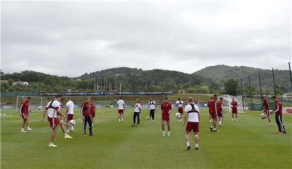 من تدريبات المنتخب المجري اليوم 