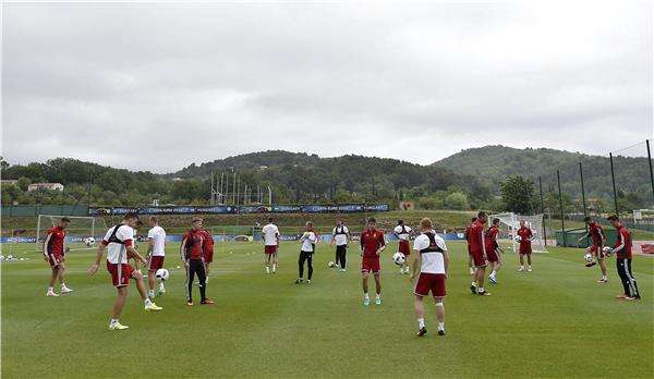 من تدريبات المنتخب المجري اليوم 