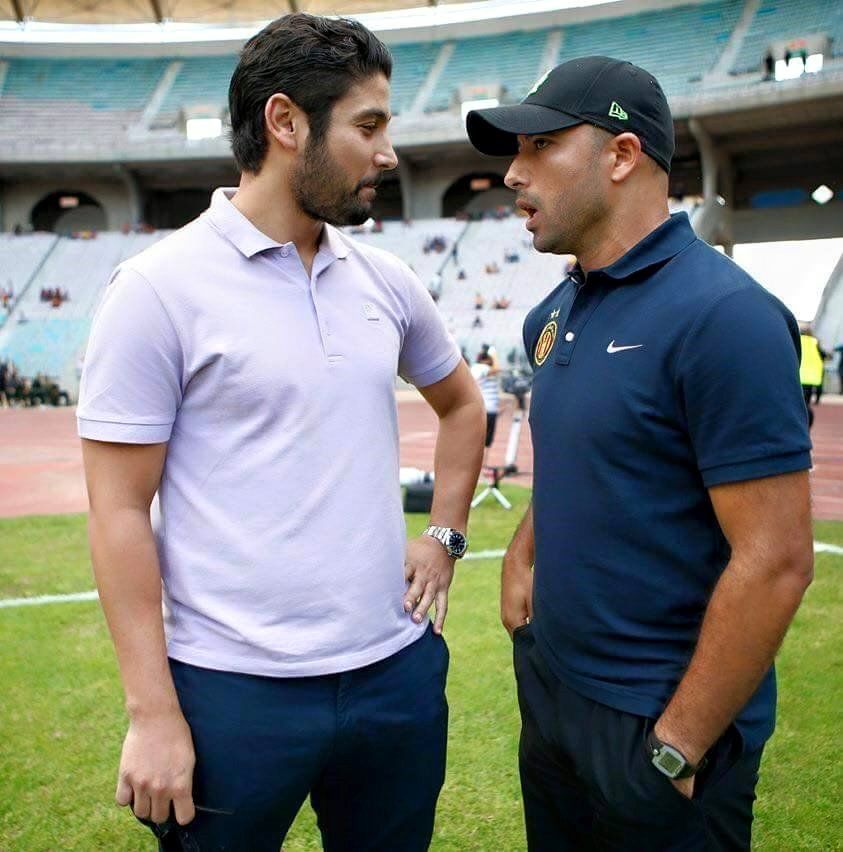 مجدي التراوي (اليسار) بصحبة خالد المولهي