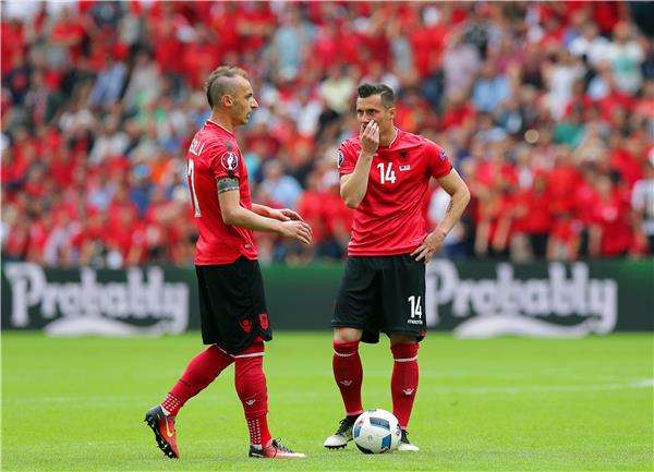 من مباراة ألبانيا وسويسرا