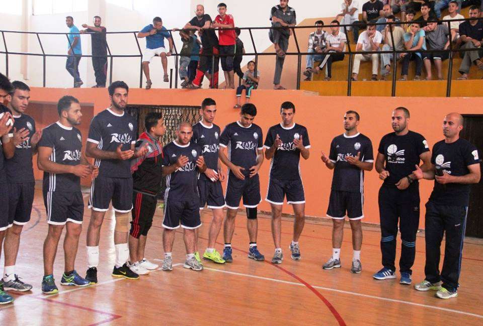 جانب من تدريبات مننتخب الطائرة بغزة