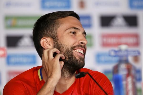 جوردي ألبا من المؤتمر الصحفى 