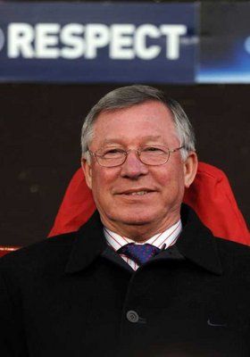  سير أليكس فيرجسون المدير الفني  لفريق مانشستر يونايتد 