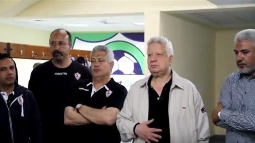 مرتضي مع جهاز الزمالك (أرشيفية)
