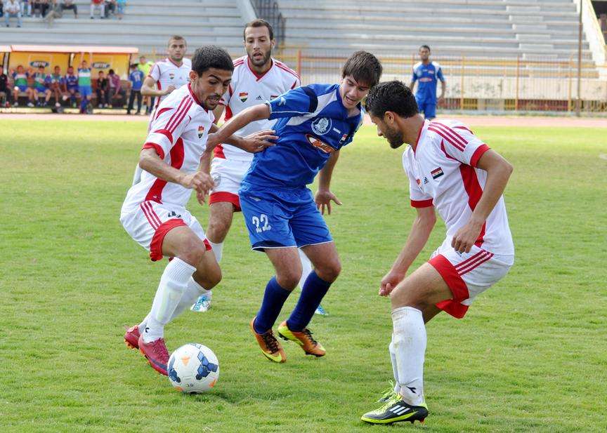 من مباراة سابقة للإتحاد الحلبي