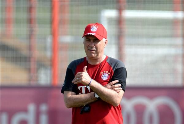 كارلو أنشيلوتي في التمارين