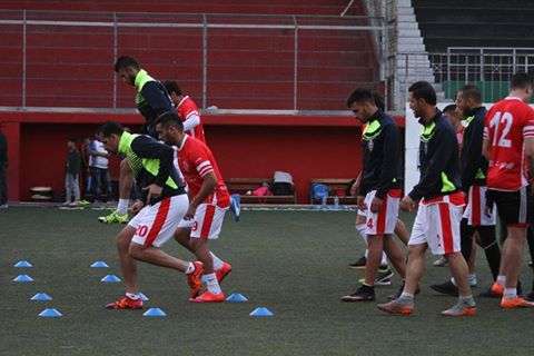 جانب من تدريبات أهلي الخليل