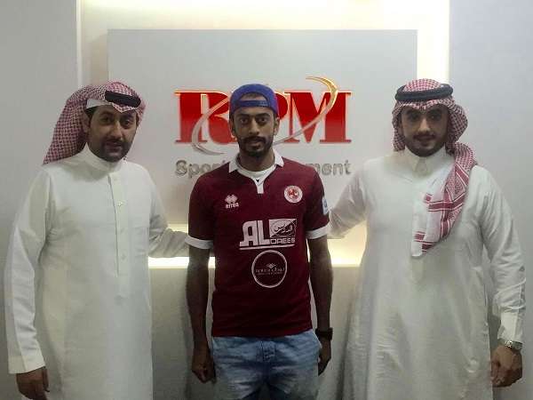 عبدالله المطيري بقميص ناديه الجديد