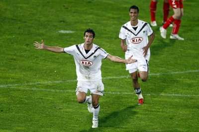 يوهان جوركوف بعد تسجيله الهدف