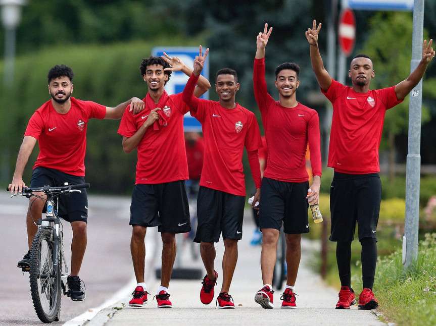 تدريبات الأهلي الإماراتي في إيطاليا