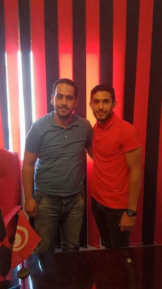 فهمي قاسم الى جانب رئيس مستقبل قابس غسان المرزوقي