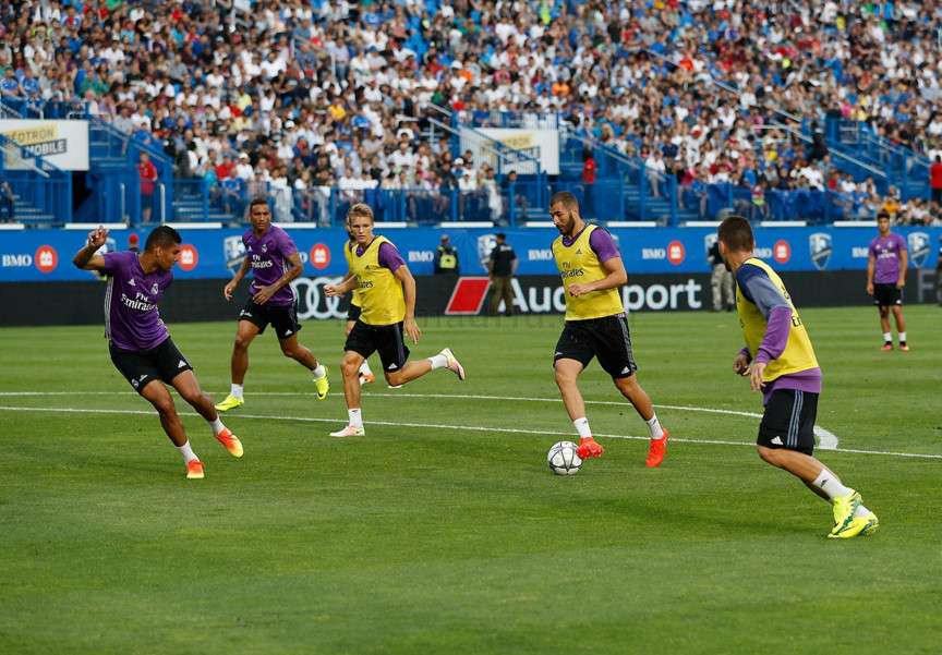 تدريب ريال مدريد في مونتريال