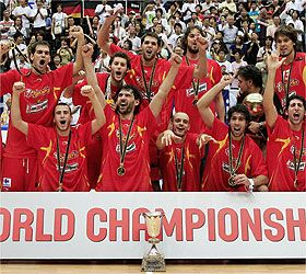 صورة تذكارية للمنتخب الاسباني