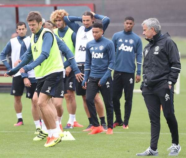 من تدريبات مانشستر يونايتد
