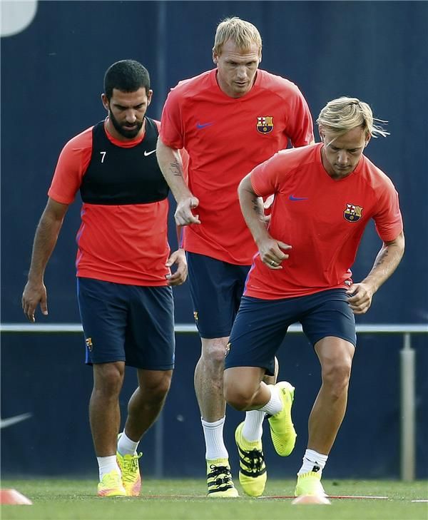 جانب من تدريبات برشلونة