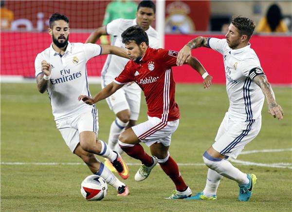 جانب من مباراة ريال مدريد وبايرن ميونيخ