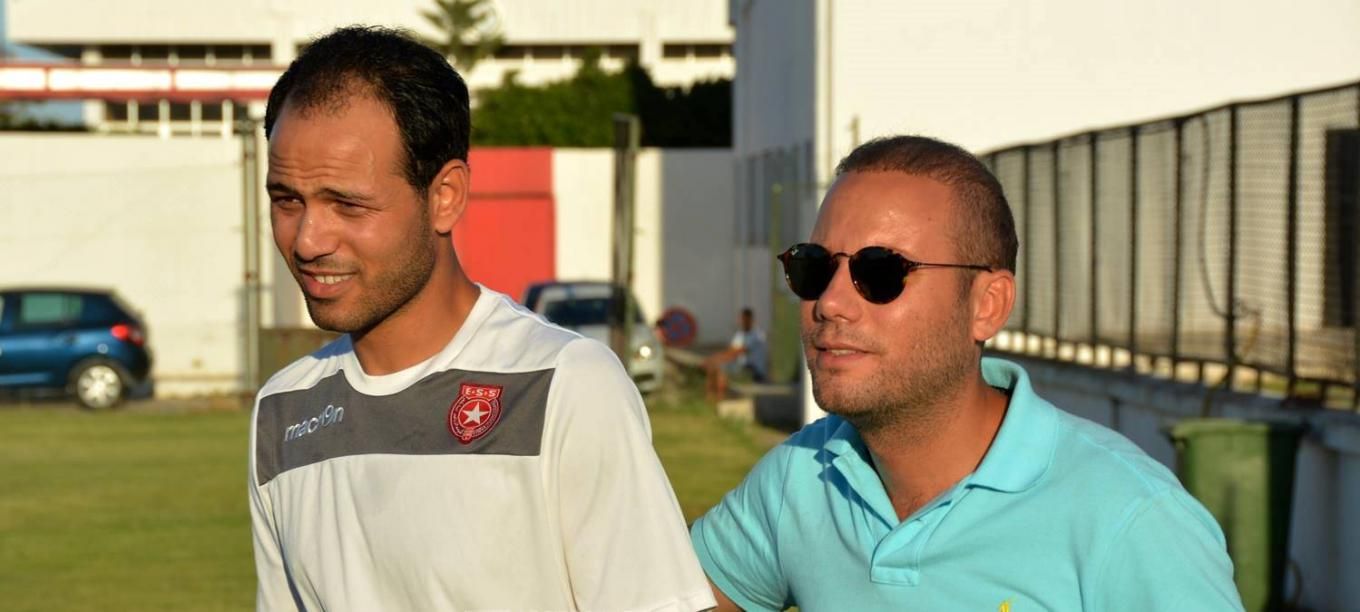  زهير الذوادي في أول تدريبات له مع النجم 