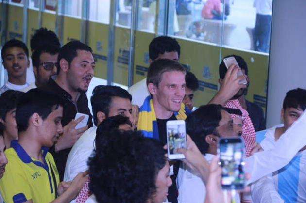 الكرواتي مارين توماسوف لدى وصوله إلى الرياض