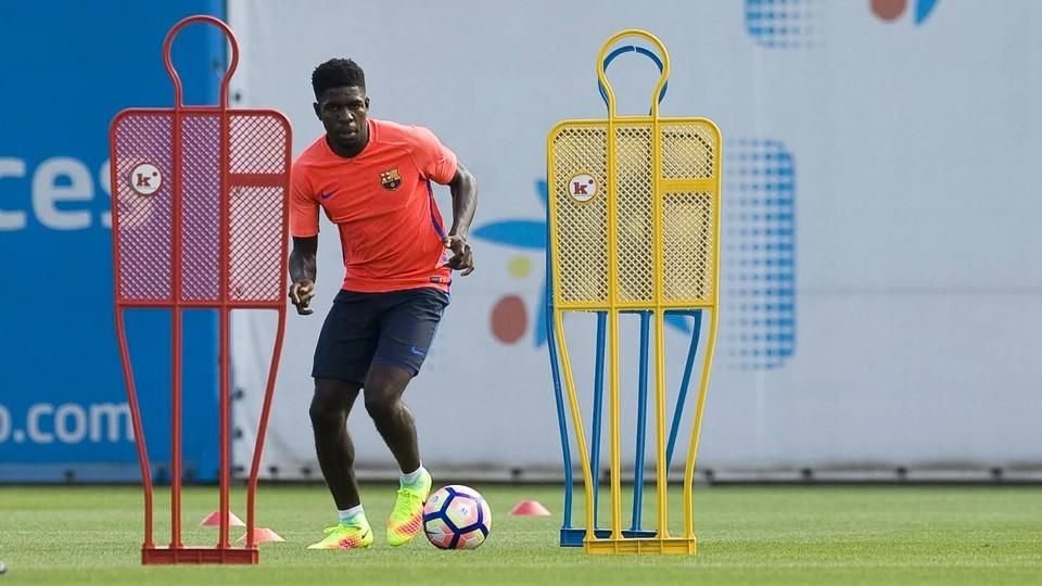 أومتيتي في تدريبات اليوم