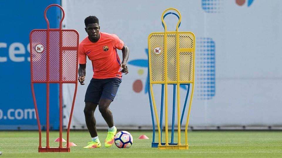 أومتيتي في تدريبات اليوم