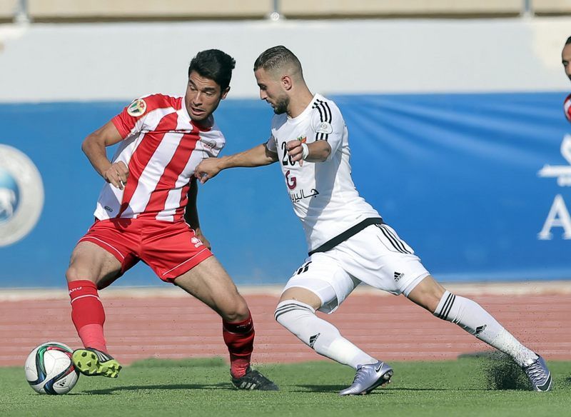 من لقاء الأهلي وشباب الأردن اليوم