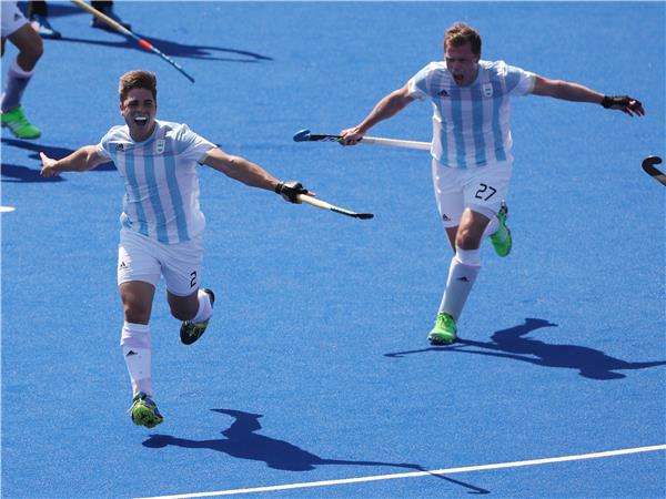 فرحة لاعبي منتخب الأرجنتين