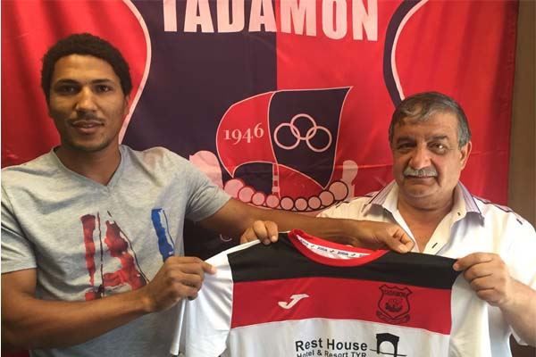 العلي مع أمين سر نادي التضامن صور سمير بواب