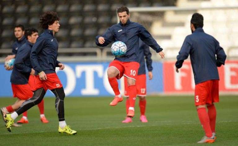 جانب من تدريبات منتخب سوريا