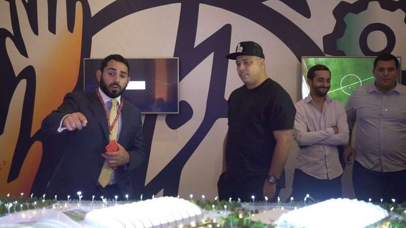 رونالدو خلال الزيارة