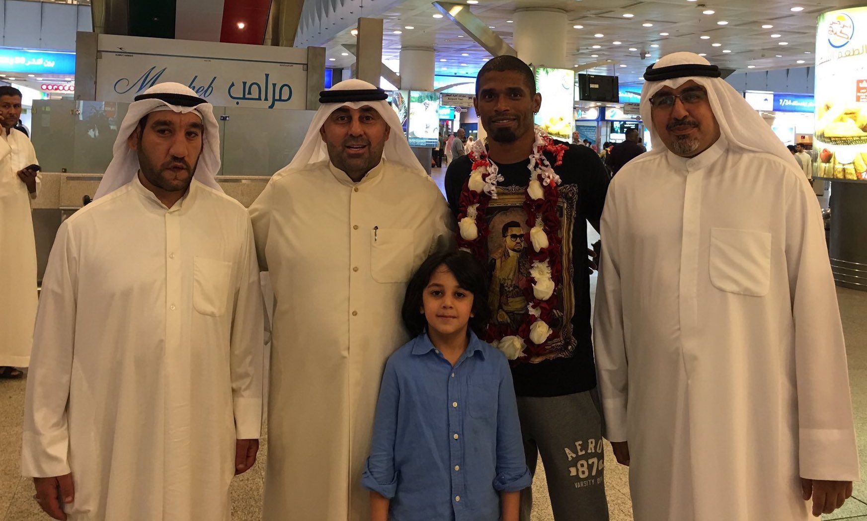 جوماي سباستيان عقب وصوله إلى الكويت