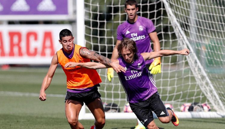 جانب من تدريب ريال مدريد