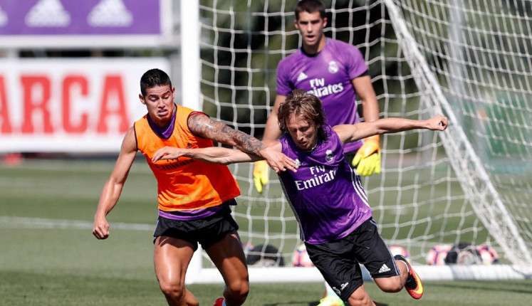 جانب من تدريب ريال مدريد