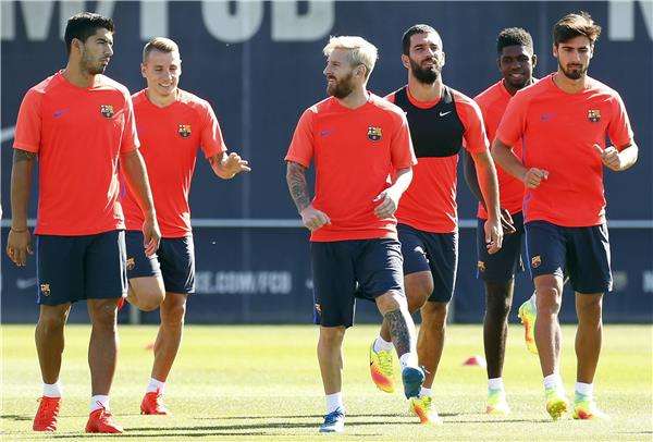 أندريه جوميز في تدريب فريق برشلونة