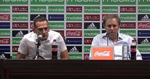 من المؤتمر الصحفى للمدرب