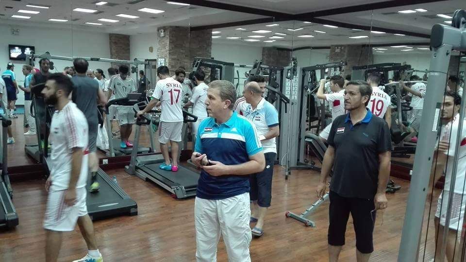 من تحضيرات المنتخب السوري