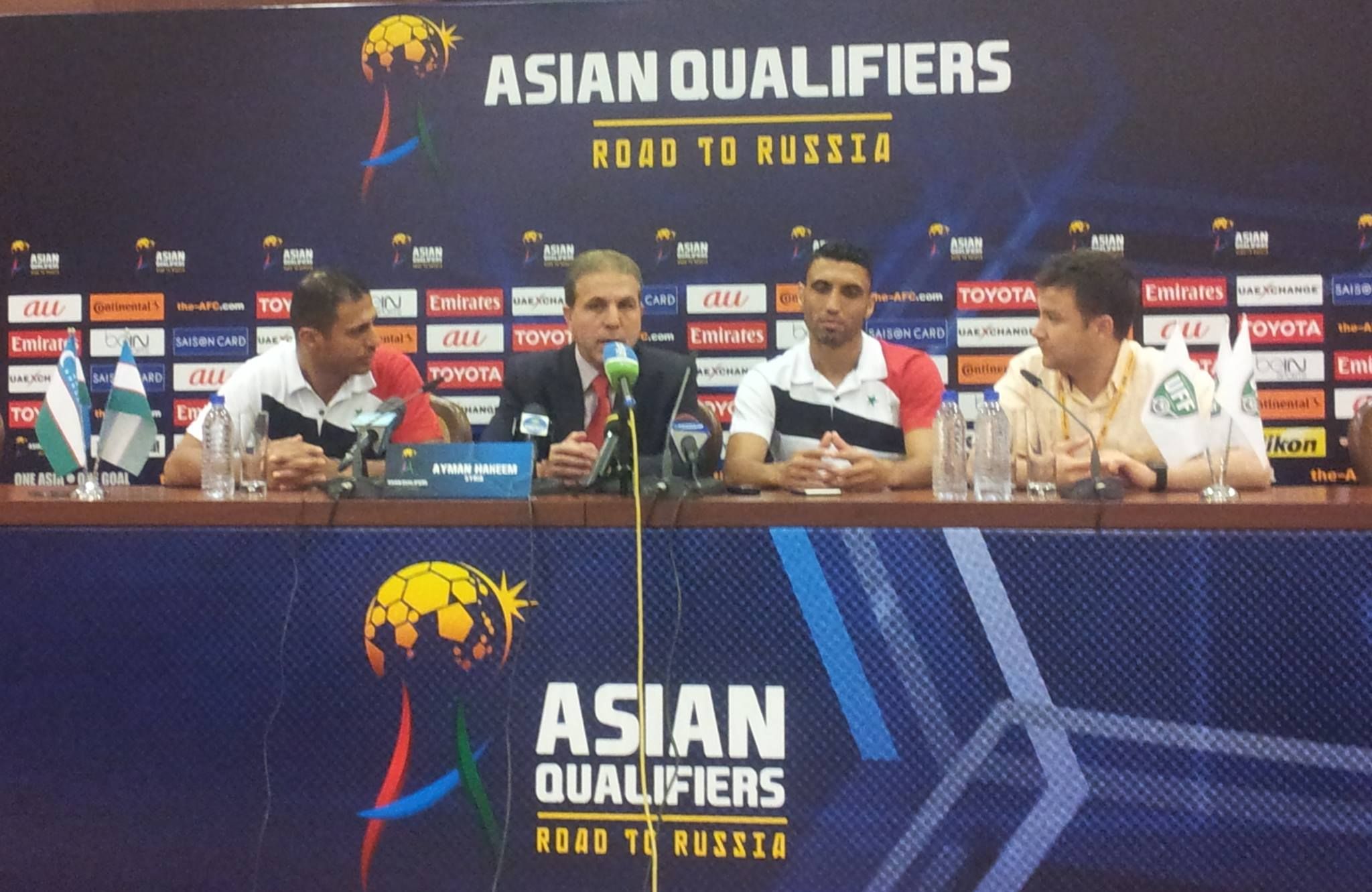 ايمن الحكيم في المؤتمر الصحفي