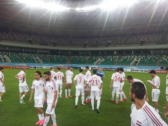 من تداريب المنتخب السوري