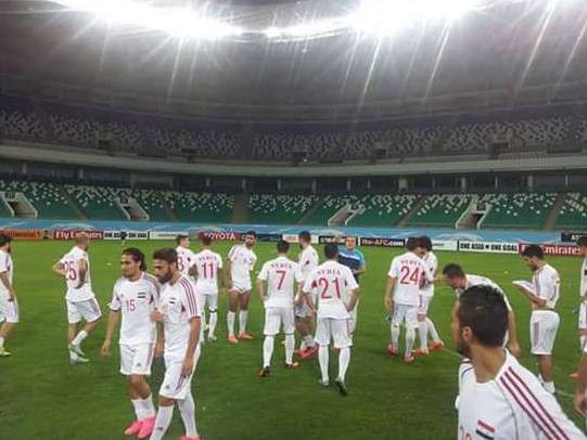 من تداريب المنتخب السوري