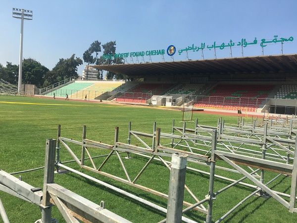 من الاستعدادات في مجمع فؤاد شهاب