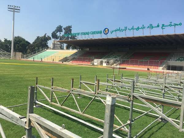 من الاستعدادات في مجمع فؤاد شهاب