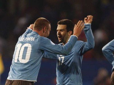 دي روسي و جيوسيبي روسي نجمي إيطاليا في لقاء الفريق أمام الولايات المتحدة