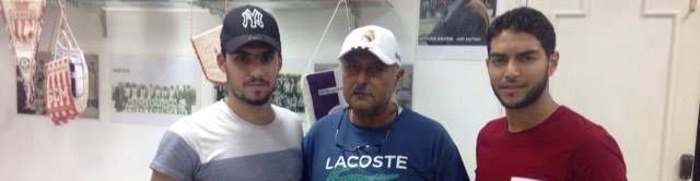 أسامة الحسيني  وصفوان بن سالم بعد امضاء العقد 