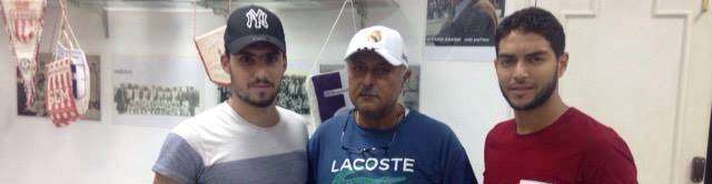 أسامة الحسيني  وصفوان بن سالم بعد امضاء العقد 