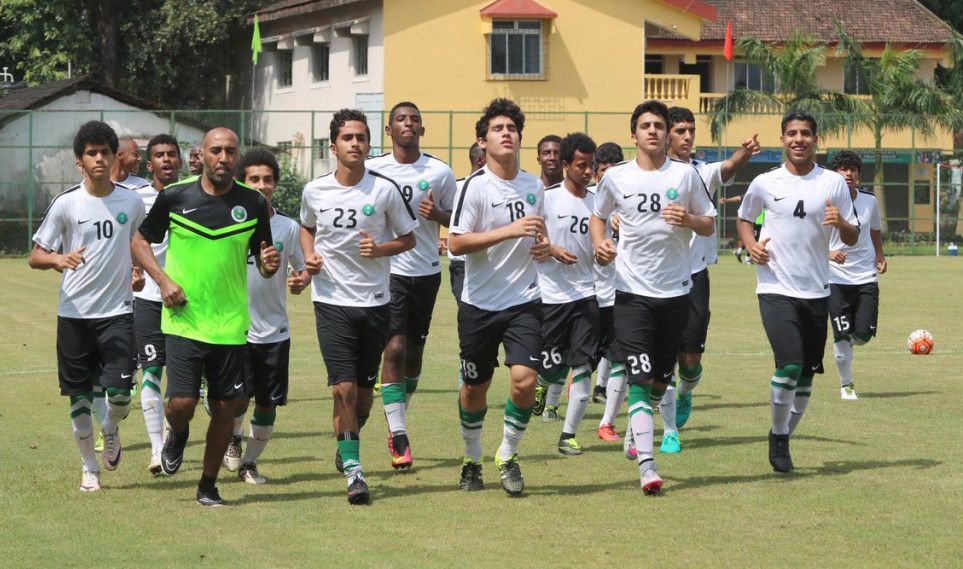 جانب من تدريبات المنتخب السعودي للناشئين