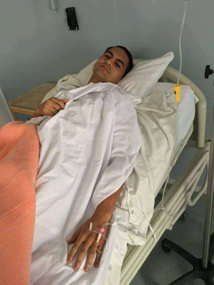 عمار الجمل بعد اجراء العملية